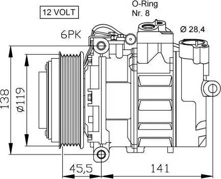 NRF 32053G - Compressore, Climatizzatore autozon.pro