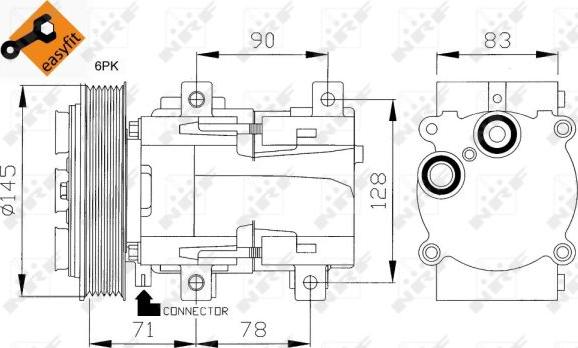 NRF 32085 - Compressore, Climatizzatore autozon.pro