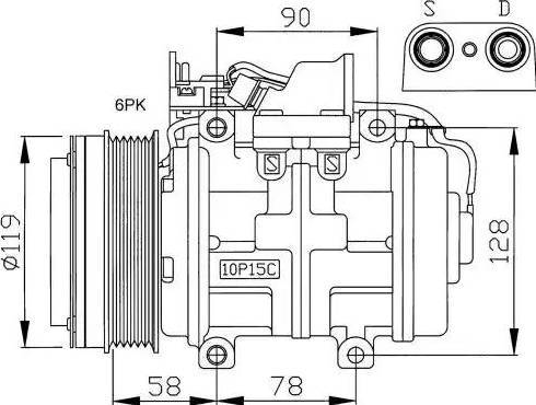 NRF 32039G - Compressore, Climatizzatore autozon.pro