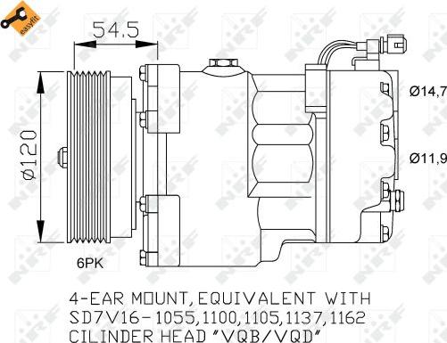 NRF 32033 - Compressore, Climatizzatore autozon.pro