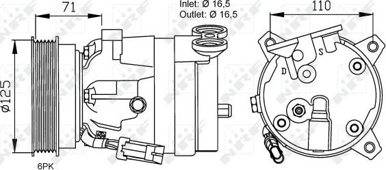 NRF 32023 - Compressore, Climatizzatore autozon.pro