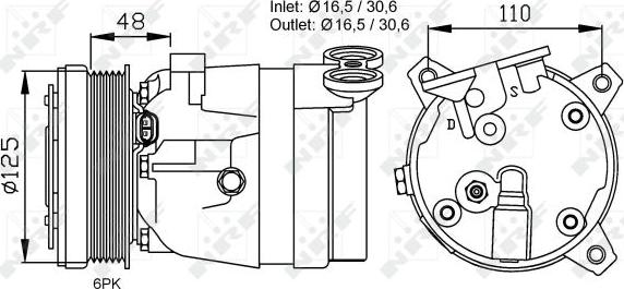 NRF 32022 - Compressore, Climatizzatore autozon.pro