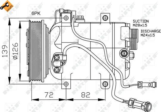 NRF 32027 - Compressore, Climatizzatore autozon.pro