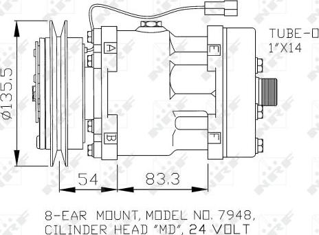 NRF 32074 - Compressore, Climatizzatore autozon.pro