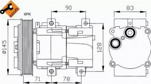 NRF 32076G - Compressore, Climatizzatore autozon.pro