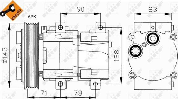 NRF 32076 - Compressore, Climatizzatore autozon.pro