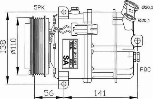 NRF 32190G - Compressore, Climatizzatore autozon.pro