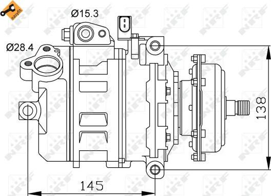 NRF 32148 - Compressore, Climatizzatore autozon.pro