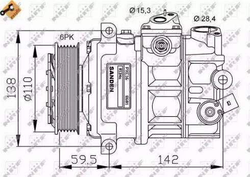 NRF 32147G - Compressore, Climatizzatore autozon.pro