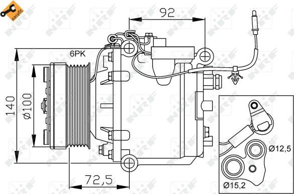 NRF 32165 - Compressore, Climatizzatore autozon.pro