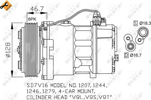 NRF 32168 - Compressore, Climatizzatore autozon.pro