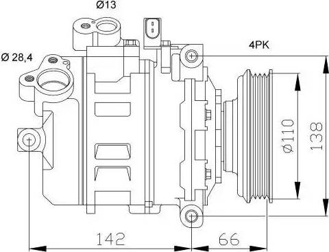 NRF 32106G - Compressore, Climatizzatore autozon.pro