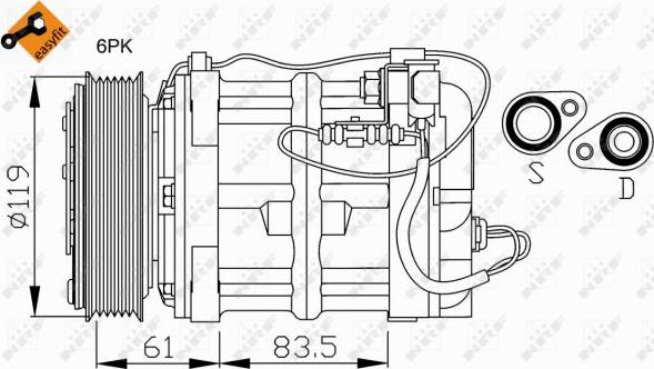 NRF 32108 - Compressore, Climatizzatore autozon.pro