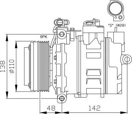 NRF 32116G - Compressore, Climatizzatore autozon.pro