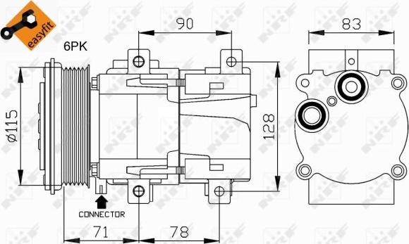 NRF 32110 - Compressore, Climatizzatore autozon.pro