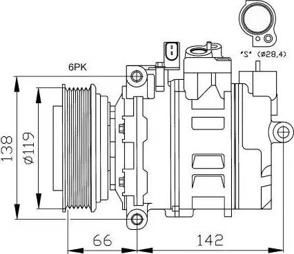 NRF 32111G - Compressore, Climatizzatore autozon.pro