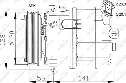 NRF 32117 - Compressore, Climatizzatore autozon.pro