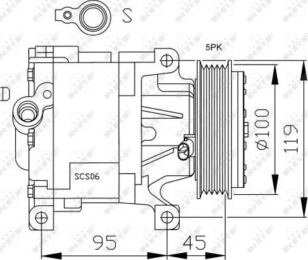 NRF 32183G - Compressore, Climatizzatore autozon.pro