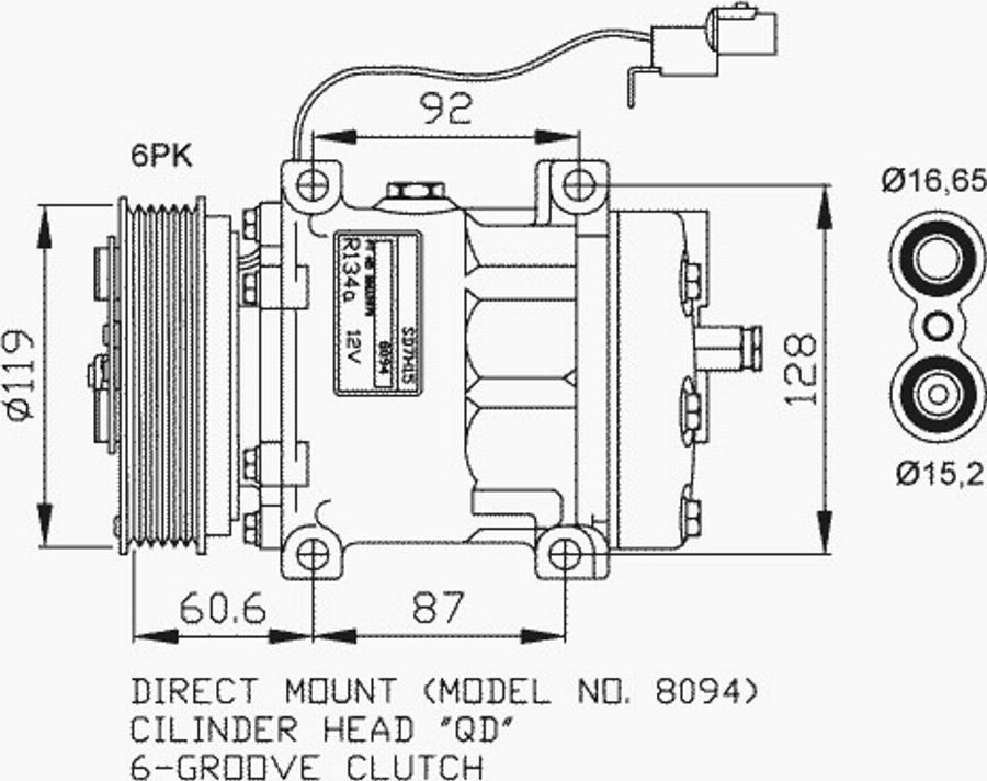 NRF 32187 - Compressore, Climatizzatore autozon.pro