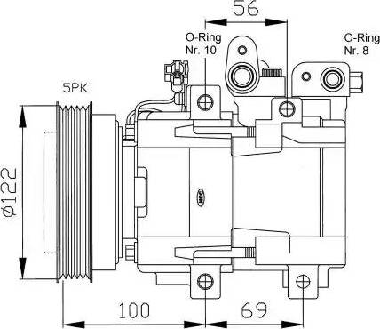 NRF  32124G - Compressore, Climatizzatore autozon.pro