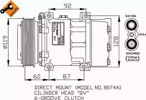 NRF 32170G - Compressore, Climatizzatore autozon.pro