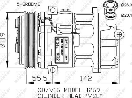 NRF 32818 - Compressore, Climatizzatore autozon.pro