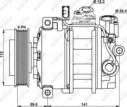 NRF 32883 - Compressore, Climatizzatore autozon.pro