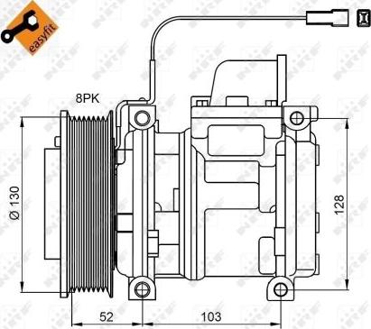 NRF 32824 - Compressore, Climatizzatore autozon.pro