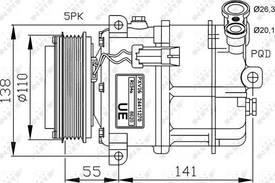 NRF 32312G - Compressore, Climatizzatore autozon.pro