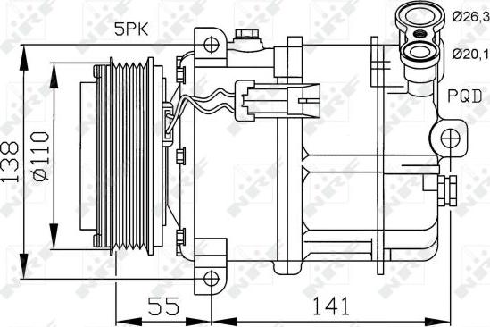 NRF 32312 - Compressore, Climatizzatore autozon.pro