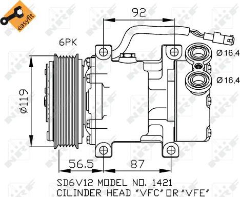 NRF 32244 - Compressore, Climatizzatore autozon.pro