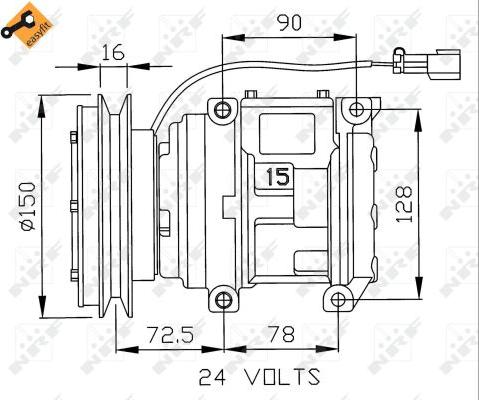 NRF 32243 - Compressore, Climatizzatore autozon.pro