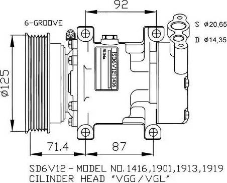 NRF 32259G - Compressore, Climatizzatore autozon.pro