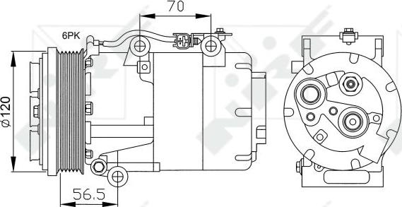 NRF 32250 - Compressore, Climatizzatore autozon.pro