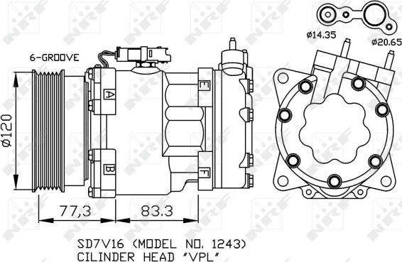 NRF 32266 - Compressore, Climatizzatore autozon.pro