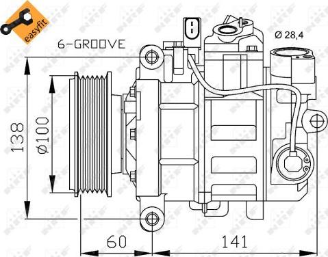 NRF 32263 - Compressore, Climatizzatore autozon.pro