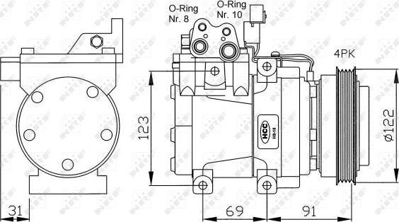 NRF  32200G - Compressore, Climatizzatore autozon.pro