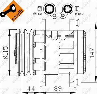 NRF 32207 - Compressore, Climatizzatore autozon.pro