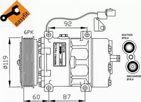 NRF 32210G - Compressore, Climatizzatore autozon.pro