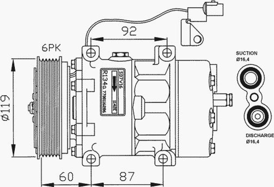 NRF 32210 - Compressore, Climatizzatore autozon.pro