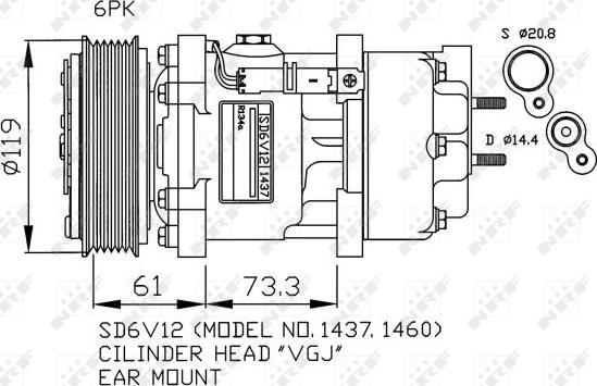 NRF 32217G - Compressore, Climatizzatore autozon.pro