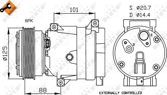 NRF 32231 - Compressore, Climatizzatore autozon.pro