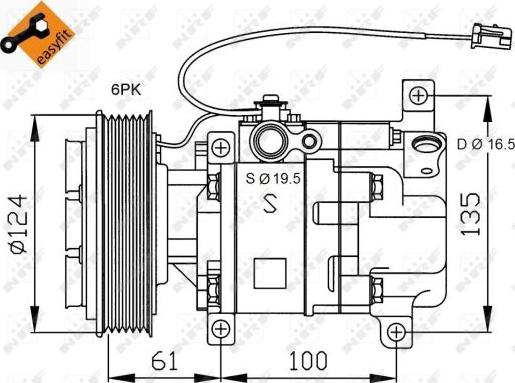 NRF 32233 - Compressore, Climatizzatore autozon.pro