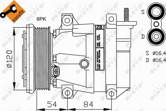 NRF  32220G - Compressore, Climatizzatore autozon.pro