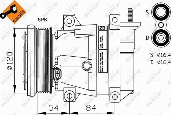 NRF 32220 - Compressore, Climatizzatore autozon.pro