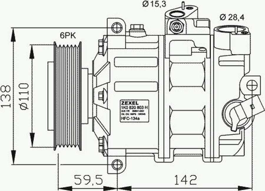 NRF 32221 - Compressore, Climatizzatore autozon.pro