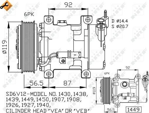 NRF 32227 - Compressore, Climatizzatore autozon.pro