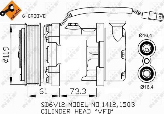 NRF 32275 - Compressore, Climatizzatore autozon.pro