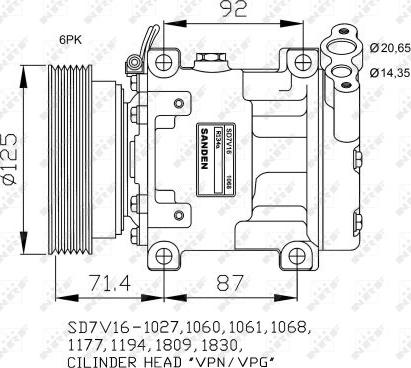 NRF 32742G - Compressore, Climatizzatore autozon.pro