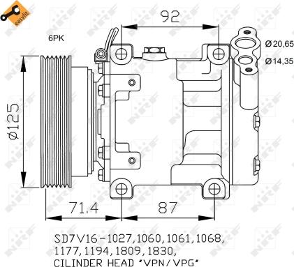 NRF 32742 - Compressore, Climatizzatore autozon.pro